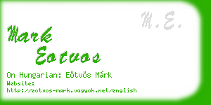 mark eotvos business card
